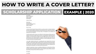 How To Write a Cover Letter For a Scholarship Application  Example [upl. by Annirac]