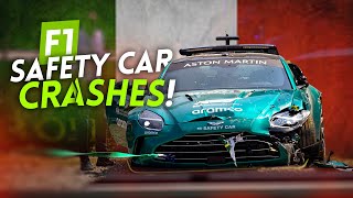 F1 safety car CRASHES at the ITALIAN GP [upl. by Aivek26]