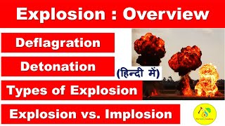 Explosion in Hindi  Types of Explosion  Deflagration  Detonation  Implosion vs Explosion  FSA [upl. by Nawat411]