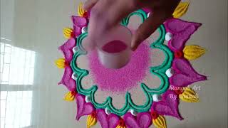 Easy ganesh chaturthi rangoli designs l Simple rangoli l Ganesh Rangoli [upl. by Ragouzis854]