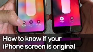 How to know if your iPhone screen is original  Apple Trade in program  True Tone Display [upl. by Alanson]