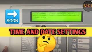 Fire alarm system how to set date and time in fire alarm control panel training in hindi [upl. by Nnylirret355]