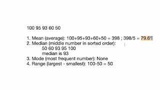 Measures of Central Tendency  Mean Median Mode  Mathematics  Mean Median Mode and Range [upl. by Akinom133]