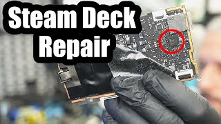 Steam Deck Repair Wont power on or charge  How to solder BGA Chips [upl. by Carissa508]