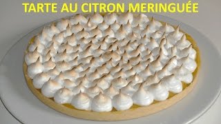 RECETTE TARTE AU CITRON MERINGUÉE [upl. by Celestyna]