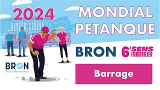 Partie de barrage Mondial de Bron 2024 [upl. by Cadal]