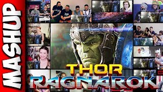 THOR Ragnarok Official Trailer Reactions Mashup [upl. by Eidson600]