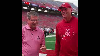 Mark Ingram crashes the DeBoer Show after Wisconsin game  Alabama Football [upl. by Luapsemaj573]