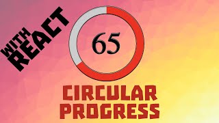 Circular Progress Bar using React and Css [upl. by Doraj]