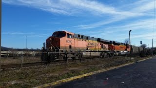 Loaded BNSF Coal Train [upl. by Ahsauqram]