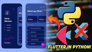 Build a complete mobile  Desktop  Web app with Python  Python FletFlutter tutorial [upl. by Anilet]