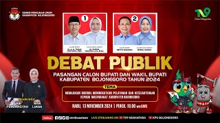 🔴LIVE Debat Publik Pasangan Calon Bupati dan Wakil Bupati Kabupaten Bojonegoro tahun 2024 [upl. by Toshiko539]