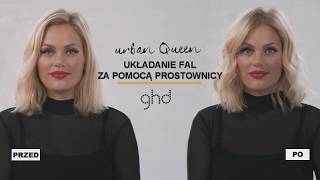 Układanie fal za pomocą prostownicy GHD [upl. by Enelhtak529]