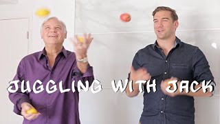 Jack Canfield vs Lewis Howes Juggling Contest [upl. by Ima]