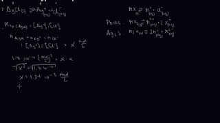 Kjemi 1 Løselighet Oppgave 1 AgCl MX [upl. by Dloraj212]