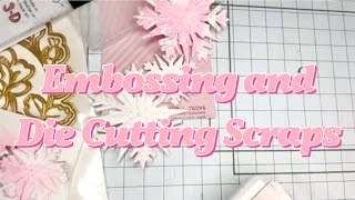 Craft With Me embossing and die cutting scraps [upl. by Nnairet852]