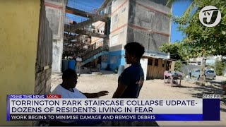 Torrington Park Staircase Collapse Update  Dozens of Residents Living in Fear  TVJ News [upl. by Annavas]