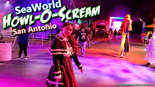 SeaWorld HowlOScream 2022 in San Antonio Texas Halloween Horror Nights Event and Haunted Houses 4K [upl. by Sedrul830]