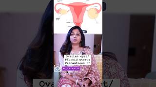 Ovarian cyst and uterus fibroid precautions DrSharmika drsharmika haircare parentingtips [upl. by Nilyahs34]