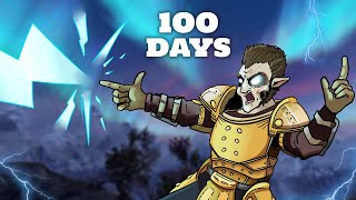 I Spent 100 Days In Skyrim Legendary Difficulty Becoming A Master Destruction Mage Skyrim Movie [upl. by Aika]