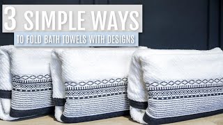 3 Simple Ways to Fold a Bath Towel Part2  Folding with Judi [upl. by Kamila111]