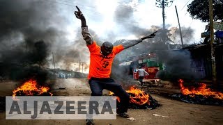 Kenyas election rerun marred by unrest and protests [upl. by Llien109]