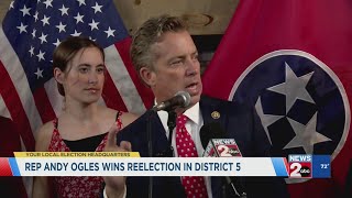 Rep Andy Ogles wins reelection in District 5 [upl. by Terrijo790]