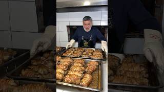 TAŞ FIRINDA ODUN ATEŞİNDE ATOM KOKOREÇ  KOÇAK KOKOREÇ ANKARA yemek food kokoreç streetfood bbq [upl. by Yrolg568]