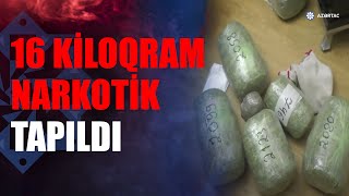 Səbail rayonunda saxlanılan şəxslərdən 16 kiloqram narkotik vasitə aşkarlanıb [upl. by Yamauchi]