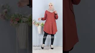 Baju atasan tunik wanita terbaru bahan katun toyobo Baju tunik wanita terbaru kekinian [upl. by Laeira]