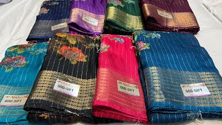 Bangalore Wholesale Premium Quality Very Reasonable Price Sarees Collection Single Courier Avl [upl. by Waltner440]