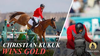 Show Jumper Christian Kukuk Wins Olympic Gold in Individual  Equestrian [upl. by Hairym]