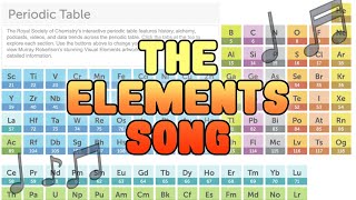 THE ELEMENTS SONG  with the Royal Society of Chemistry periodic table permission from Tom Lehrer [upl. by Dhaf]