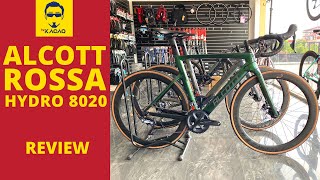 ALCOTT ROSSA HYDRO 8020 Road Bike Malaysia  ULTEGRA Carbon Aero Basikal Sepeda Budget RM8000 Review [upl. by Dazraf]