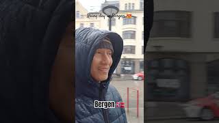 📍Bergen 🇳🇴Rainy day in Bergen travel jalanjalanvirtual visitnorway norwaytourism shortsvideo [upl. by Oigroeg]