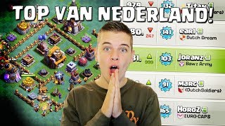 MET DEZE BASE KOM JE IN DE TOP VAN NEDERLAND CLASH OF CLANS [upl. by Anrehs]