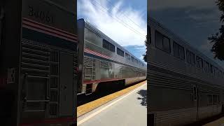 Amtrak surfliner northbound to goleta leaving oxnard cdtx 2111 ft cabcar 6905 5m late 8424 [upl. by Vivi946]