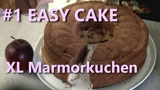 1 EASY CAKE XL MARMORKUCHEN  Einfachster Kuchen EVER [upl. by Elinore827]