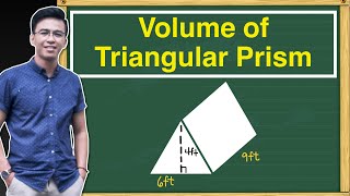 Volume of Triangular Prism  Solid Figures [upl. by Tnarud]