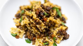 Vegan Lentil Pasta Recipe Idea [upl. by Saerdna]