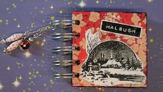 DIY Kleine Geschenke  little gifts  4 Mini Malbuchcoloring book 1 [upl. by Januarius]