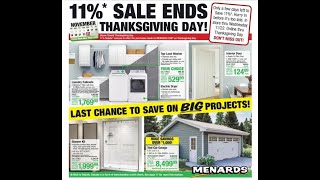 Menards PreBlack Friday Sale 2023 [upl. by Qooraf]