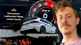 RS3 Holiday drive gone wrong  Engine Issue Blown diff Supra gets towed [upl. by Josepha]