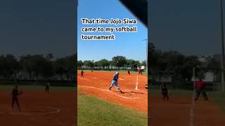 That time jojo siwa came to my softball game softball meme funny viral shorts viral [upl. by Adnac]