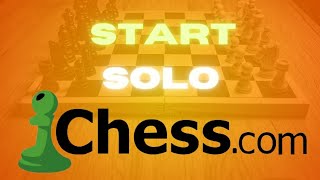 How to start solo chess game on chesscom Simple 2024 [upl. by Dyson]