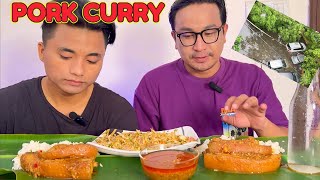 1KG PORK CURRY EATING CHALLENGE 🌶️ SPICY PORK CURRY MUKBANG PORK CURRY EATING SHOW [upl. by Ashti685]