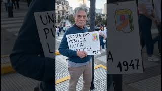 ✨ FLORENCIA DE LA V dijo presente en la marcha por la educación pública noticias flordelav [upl. by Thorma]