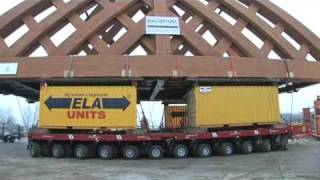 Wagenborg Nedlift hijs en transportwerk brug Sneek A7 [upl. by Bidget]