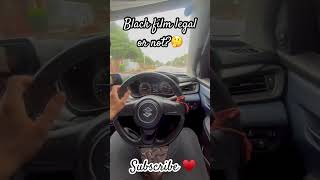 Black film ban😳 viral reels baleno automobile zblack balenolovers [upl. by Aiuqenehs]