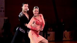 Kristijan Burazer  Martina Plohl Brno Open 2014 WDSF WO latin final  chachacha [upl. by Leshia]